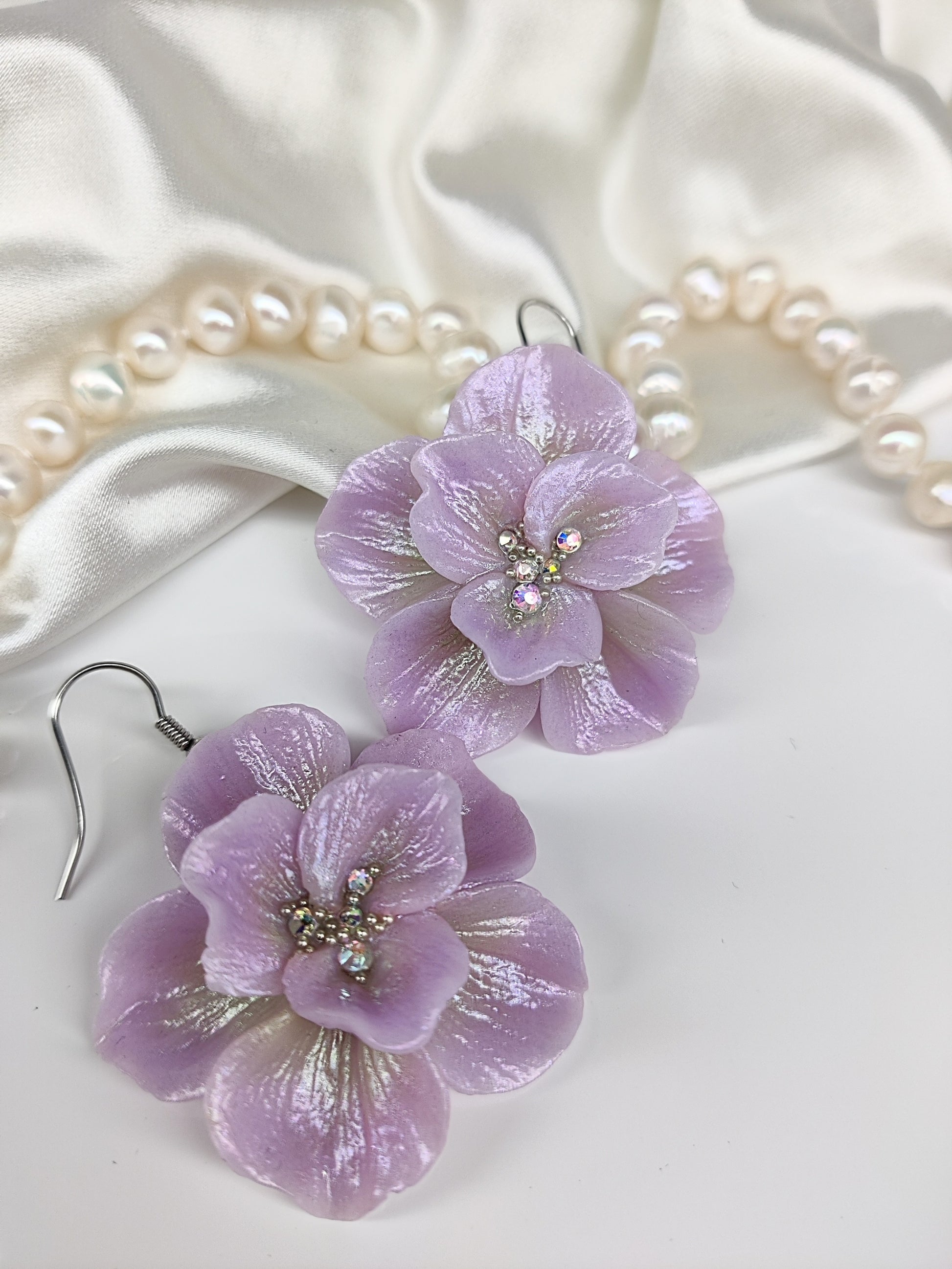 Violetit Fairy Blossom kukkakorvakorut